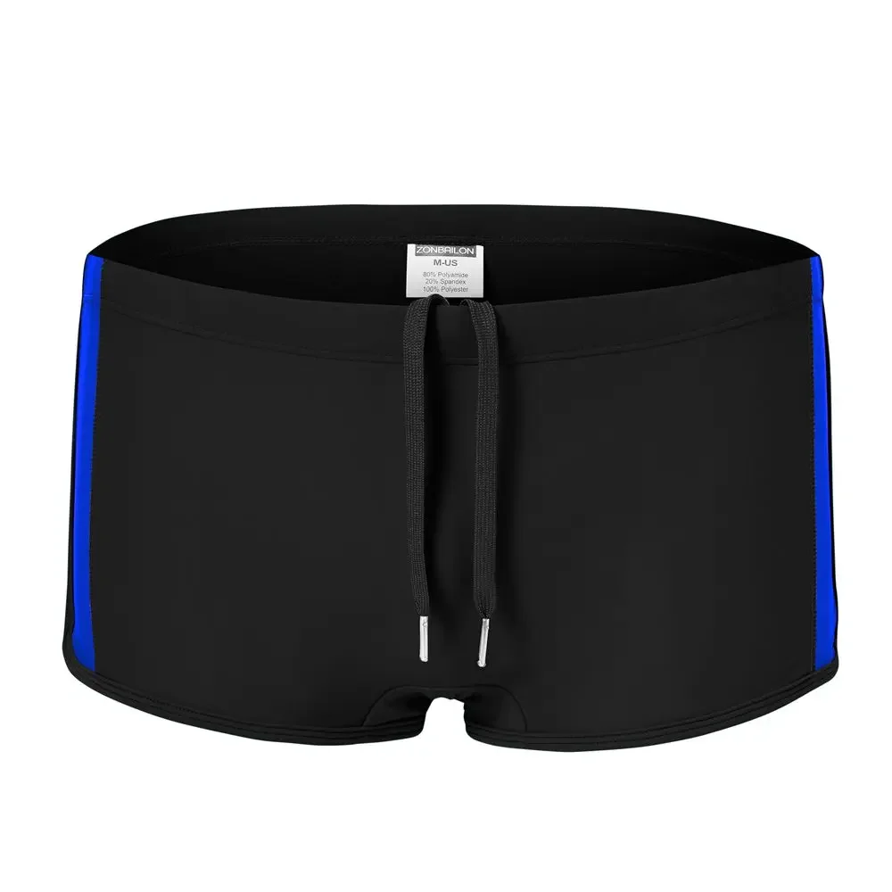 Jinshi Men's Soft Swimsuits Comfort Fit Swimming Trunks Breathable Swim Beach Boxers for Men