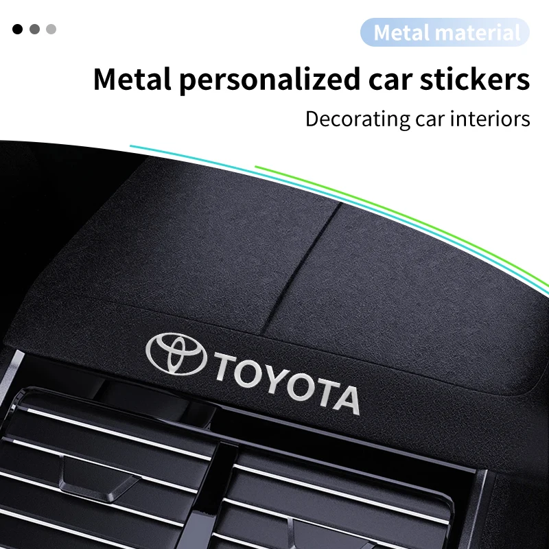 ملصقات السيارات المعدنية ملصقات مقاومة للأوساخ شعار معدني نافذة السيارة ممسحة ملصقات لتويوتا كراون كورولا يارس C-HR هايلكس Rav4 #1