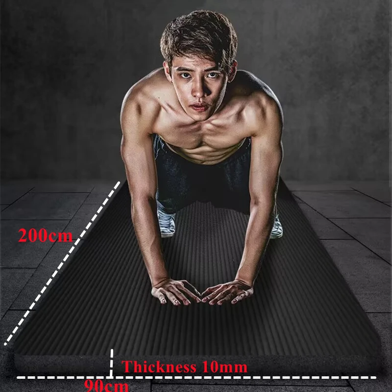 

Gym 200x90/80cm Solid Color Foldable Yoga Mat Folding Travel Fitness Exercise Mat 10mm Thicknesses Yoga Pilates Workouts Soft