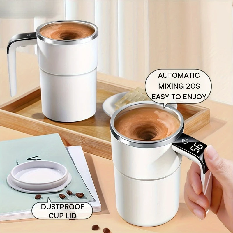 

1pcs Smart Magnetic Stirring Coffee Cup USB Rechargeable Electric Blender for Milk Chocolate Mocha Portable Auto Stirrer Cup