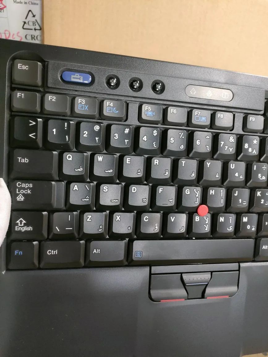 Arabic English Bilingual Lenovo Thinkpad SK-8845cr Keyboard USB Server External Red Dot Keyboard