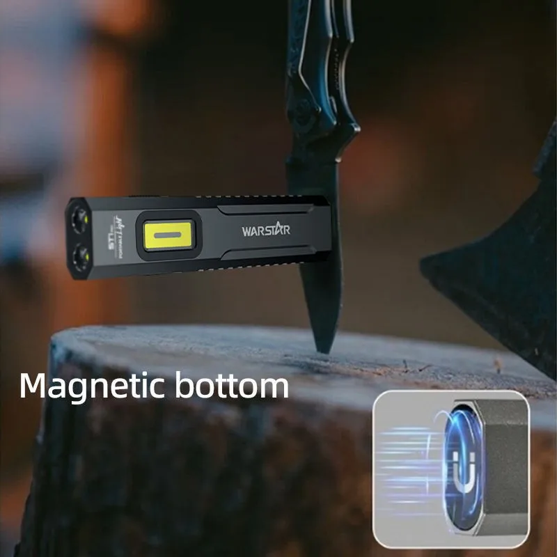 ST1 Workshop Professionelles Aluminium SFT25 LED 1500 lm magnetische Fernbedienung C-Typ wiederaufladbare Taschen-Seiten-Arbeitsleuchte COB UV 2–10 Stunden