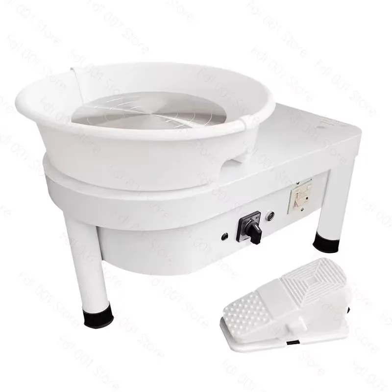 Electric Pottery Wheel Ceramic Forming Machine Screen with Foot Pedal Clay Art Craft
