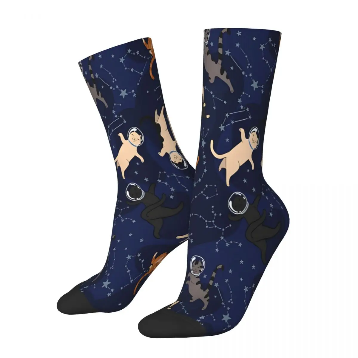 

Space Meows Cats Socks Male Mens Women Winter Stockings Printed