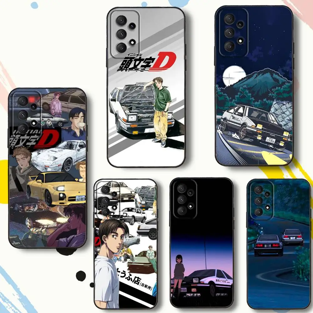 

Anime I-Initials-D Phone Case For Samsung Galaxy A 80,72,73,91,53,22,51,52,5G,Plus,J,Note Soft Black Cover