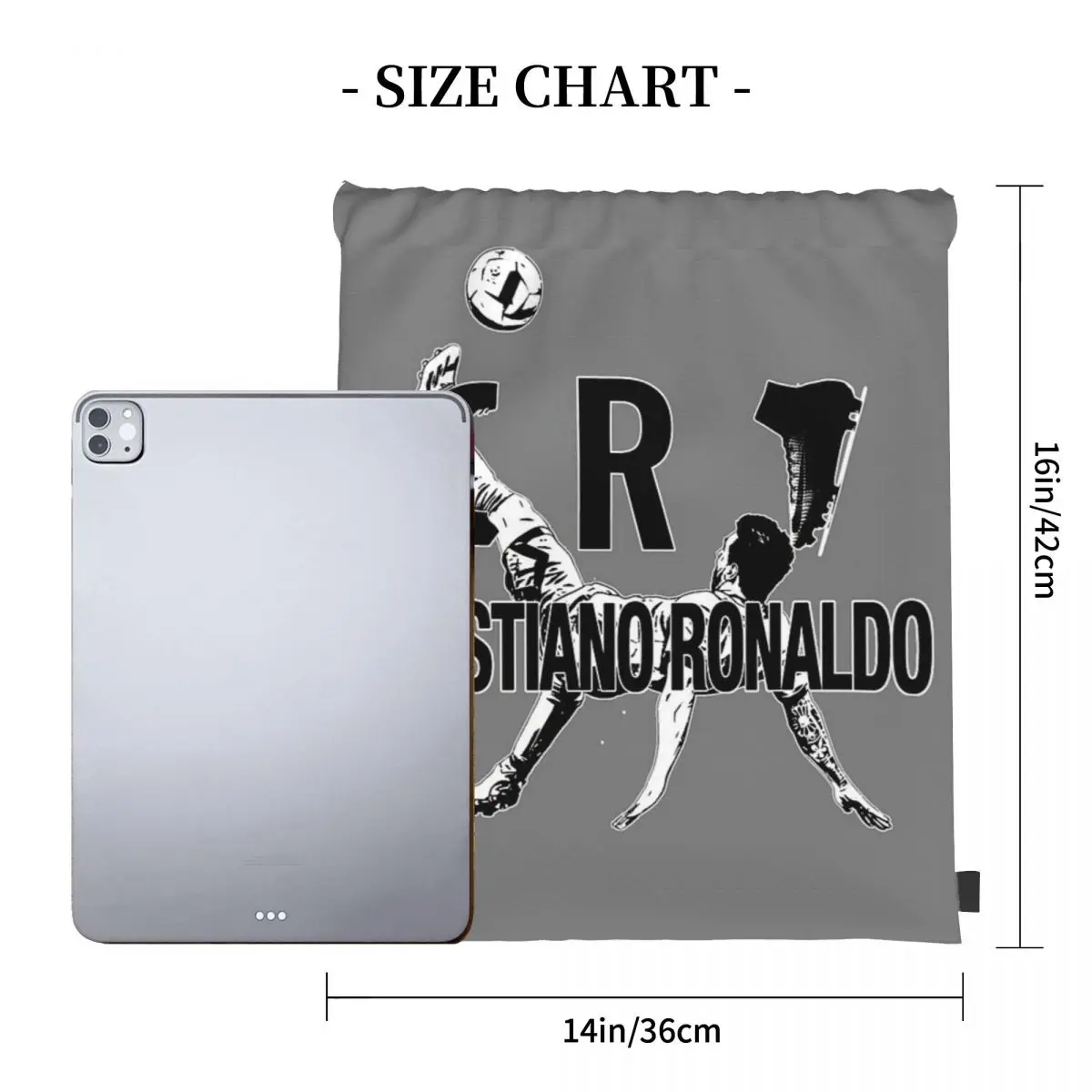 Cristiano Ronaldo Cr7 Backpacks Portable Drawstring Bags Drawstring Bundle Pocket Shoes Bag Book Bags For Travel School