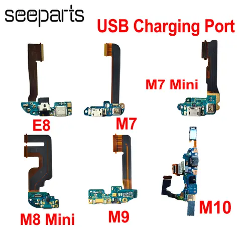 For HTC One M7 M8 Mini USB Charging Port Charger Port Dock Plug Connector Board Replacement M8S E8 M9 Plus M10 Charging