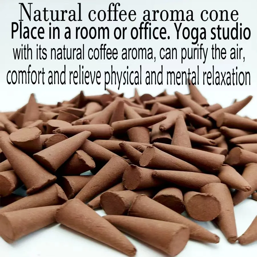 36/218/399/62pcs Coffee Flavored Incense Cones, Suitable for Home and Yoga, Meditation