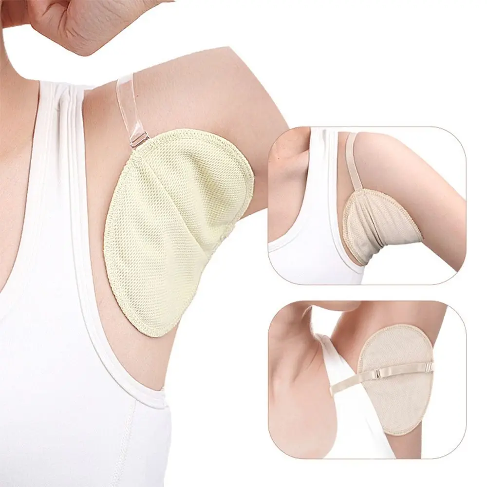 2PCS Quick-drying Underarm Sweat Shield Pad Washable Anti Perspiration Armpit Sweat Pad Reusable Water-absorbing