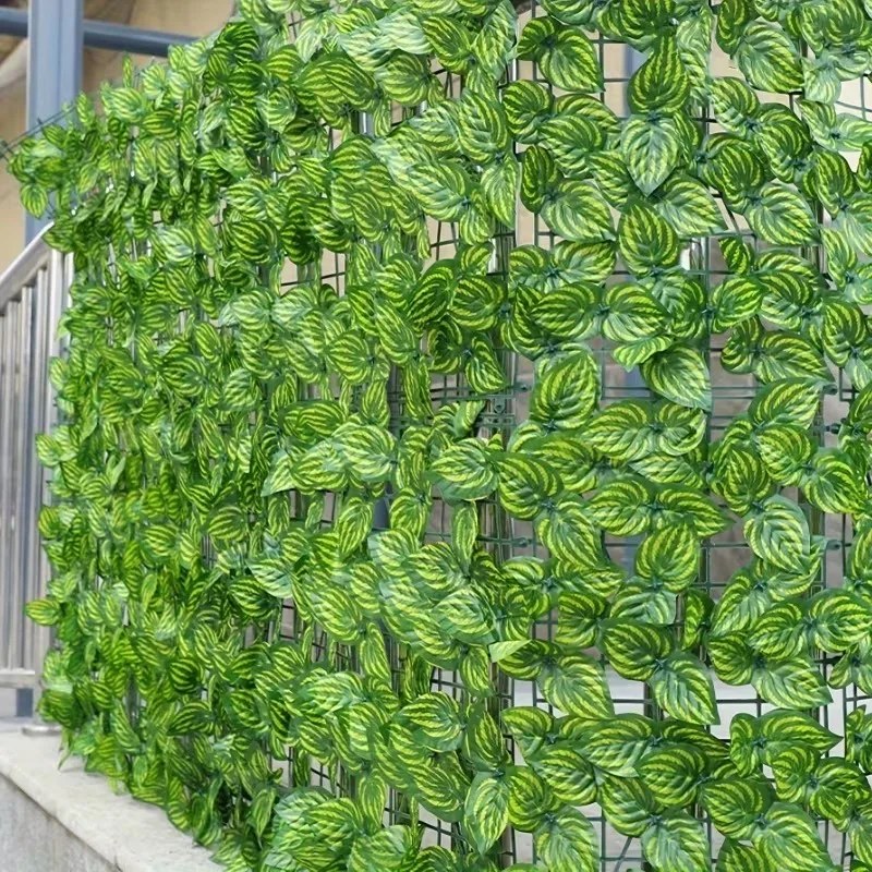 Cerca de hera artificial realista, 50x100cm, folha verde, videira, privacidade, parede, plantas decorativas para jardim, pátio, área externa