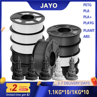 JAYO 10 Rolls 3d PLA PLUS/PETG/PLA META/PLA/ABS/PLA Matte 1.75mm 3D Printer Filament 3D Printing Materials for 3D Printer& Pen