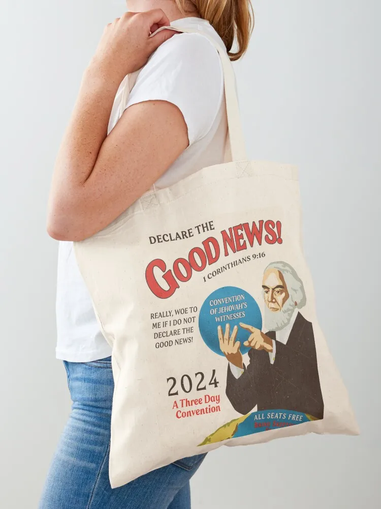 Declare the Good News! (Photo Drama of Creation Inspired) Tote Bag canvas tote bag Shopper eco bag folding