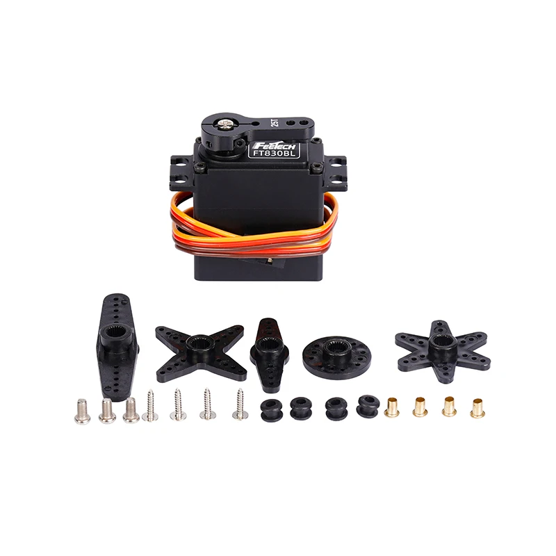 FT830BL Feetech 30kg RC Servo Motor Waterproof High Torque Stainless Steel Gear for 1:5 Scale RC Robotic Arm Model DIY Baja Car