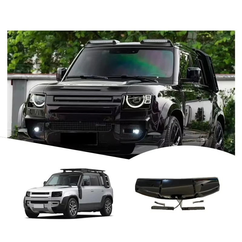 Roof Top Light Bar Front Spoiler Mount Direct for  Defender Work Light Roof 2020 2021 2022 2023