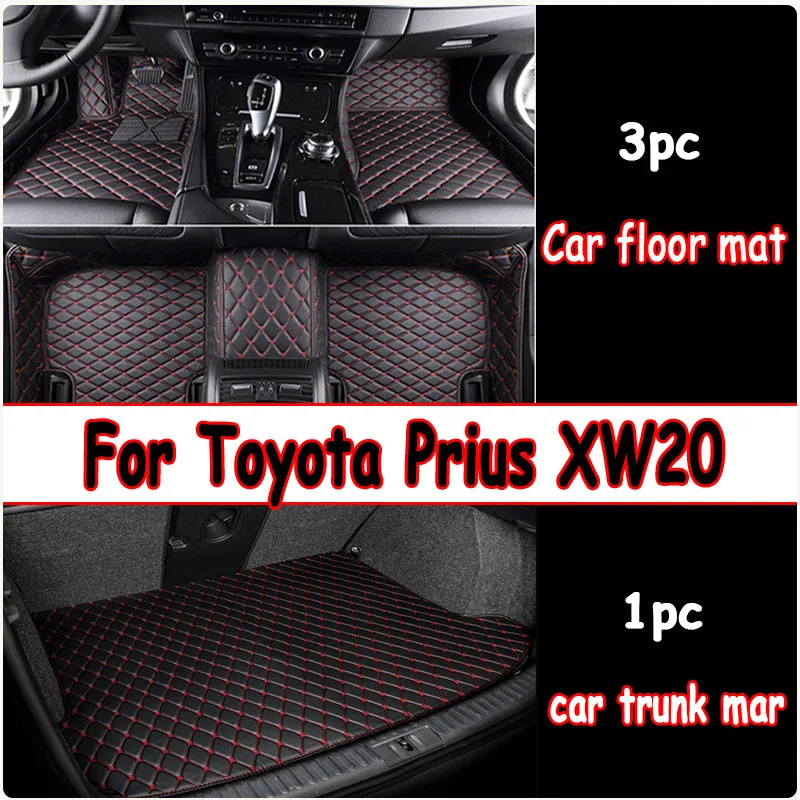 Car Mats For Toyota Prius XW20 2003~2009 Durable Carpet Rugs Leather Mat Anti Dirt Floor Pad Set Car Accessories 2004 2005 2006