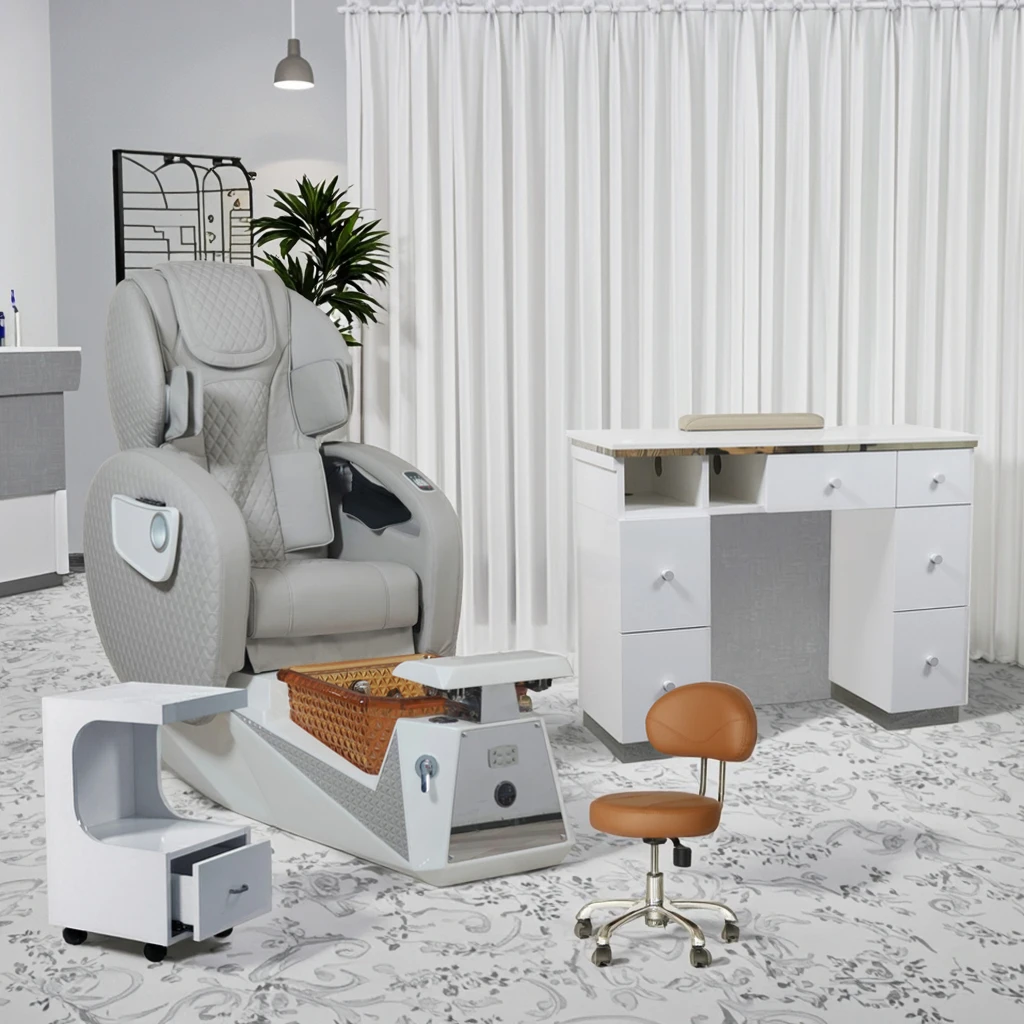 

Luxury Spa Pedicure Chairs Manicure Table And Chair Set Modern Beauty Equipment Salon Furniture Set