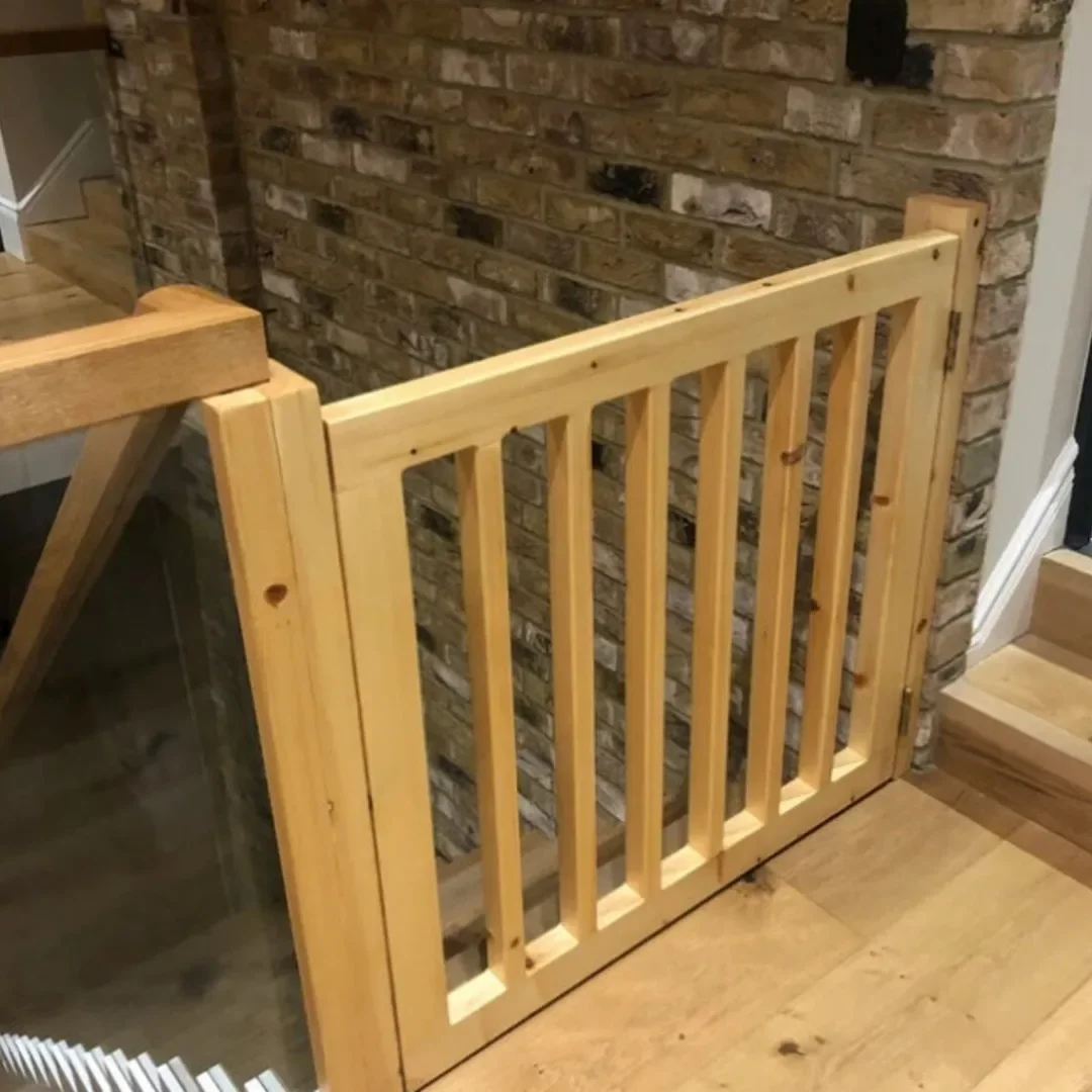 BABY SAFETY GATE wooden Baby gate for Stairs Custom   Children's guardrail  Stairway  Half Dutch Door Baby fence door