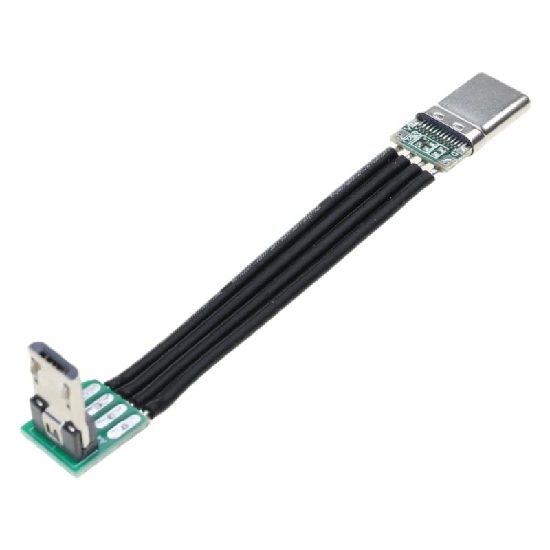 Flexible Straight Up Down & Left & Right Angled MicroUSB to USBC Data