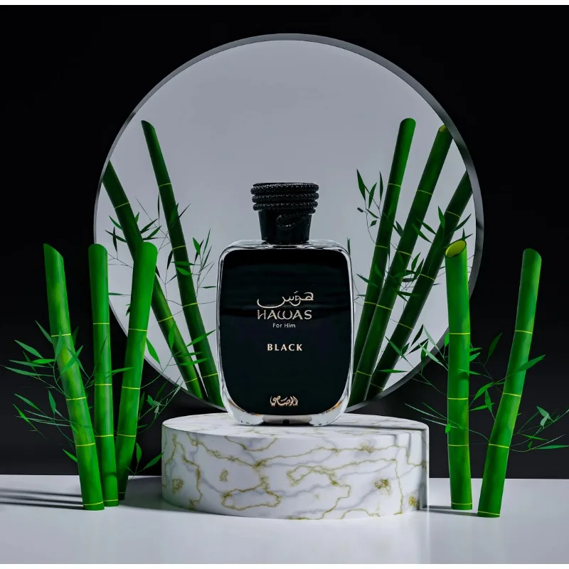 Rasasi Hawas Black Eau de Parfum Spray 100ml عطور عربية أصلية عطر فاكهي عطري يدوم طويلاً كولونيا عطر