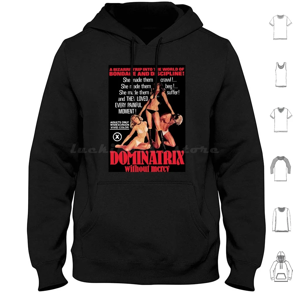 Dominatrix Without Photographic Hoodies Long Sleeve Dominatrix Bdsm Fetish Erotic Femdom Sexy Kink Submissive Womens