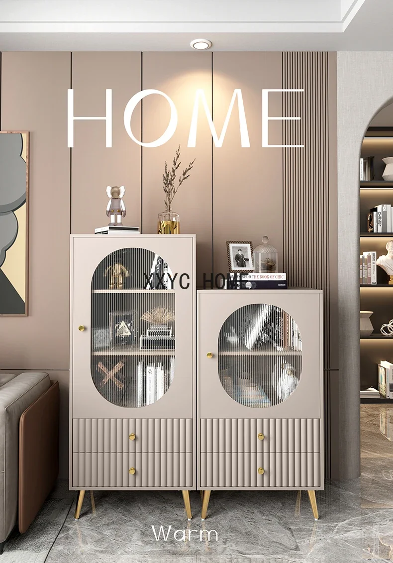 Combined Bookcase Modern Simple Small Apartment Home Living Room Study Locker Storage Display Cabinet