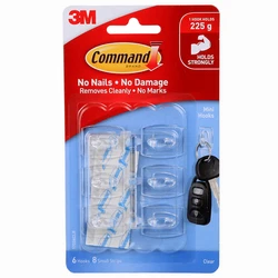 3M High Quality Traceless Transparent Hook Strong Paste Firmly Remove The Traceless Mini Hook