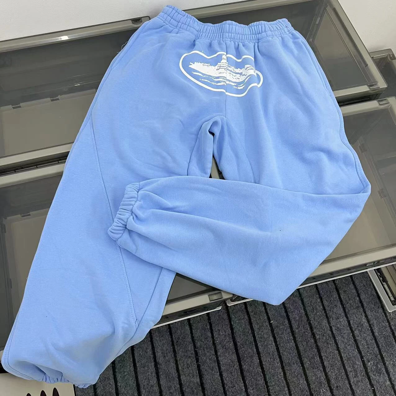 

Thiened Fce, широкие спортивные штаны для мужчин и женщин, повседневные спортивные штаны, осень-зима, свободные длинные брюки, молодежная мода