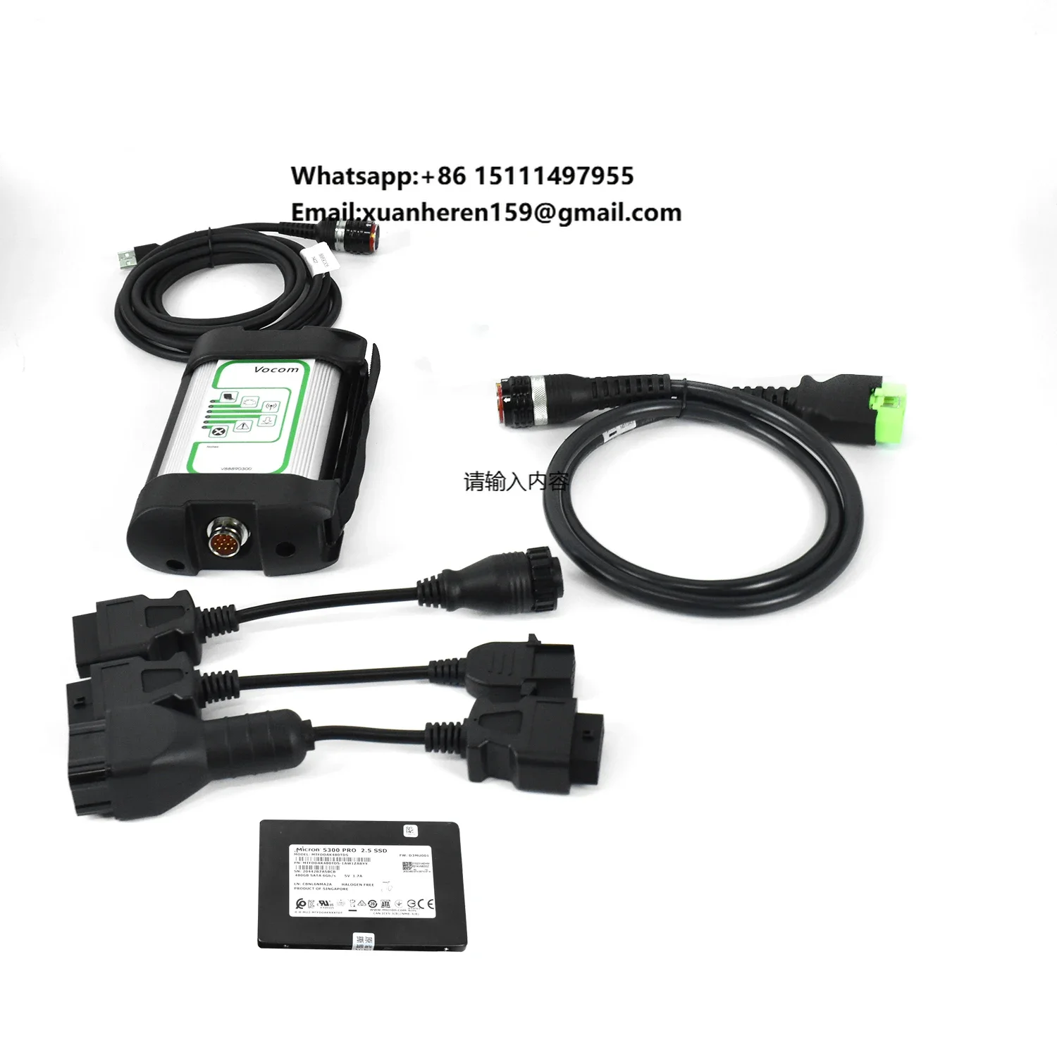 

For Vocom 88890300 Renault Truck Construction Machinery Parts ECU Programming Excavator Truck Marine Industrial Diagnostic Tool