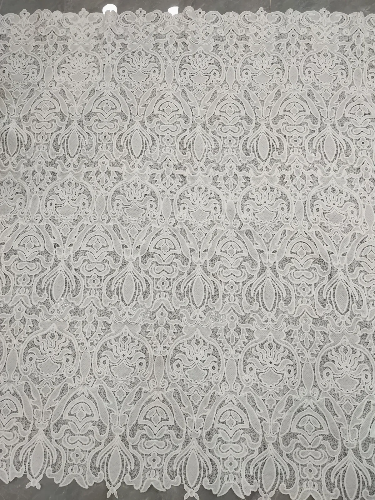 White French Embroidery Guipure Cord Lace Fabric 2023 High Quality African Lace Fabric For Nigerian Wedding Party Dress PJFT2336