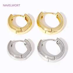 2 Sizes Round Earrings 18K Gold Plated Circle Hoop Earrings,For Women Jewellery Simple Hoop Circle Earring Ladies Party Gift
