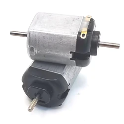 FC-130-Mini Motor de doble eje 130, DC 3V, 3,7 V, 5V, 6V, 11000RPM, Micro Motor eléctrico de alta velocidad, 16mm, juguete para Hobby, coche, barco, tren
