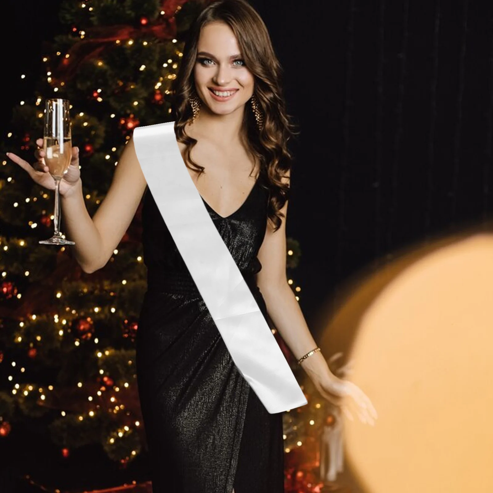 

6pcs Plain Satin Sash DIY Straps Girls Women Blank Birthday Bachelorette Baby Shower Party Decorations Hen Sashes Personalized