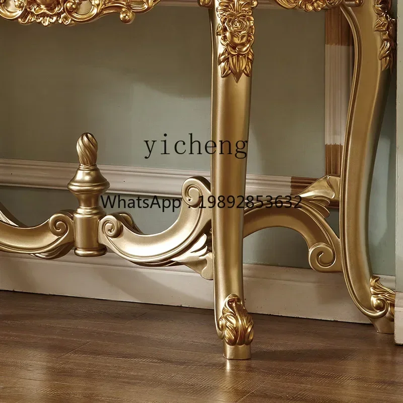 A1  Console Tables Solid Wood Entrance Cabinet Hall Cabinet Wall Table Villa Corridor Semicircle Console