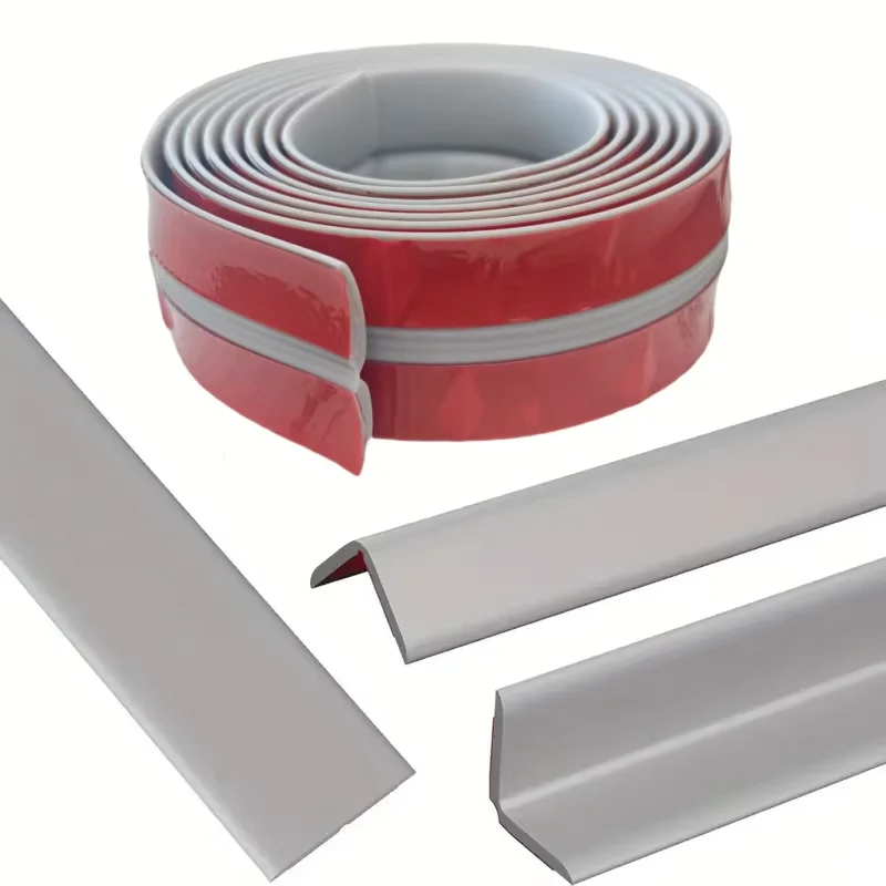 1PC 1M/2M Self Adhesive Wall Corner Protector Flexible Peel&Stick Caulk Strip Floor Transition Strip,Prevents Wall Damage