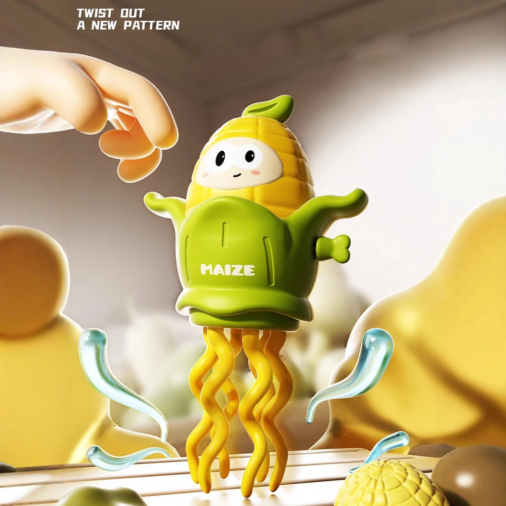 

Twisting Corn - ловля танцевальная игрушка, забавная заводная кукурузная игрушка, повседневная и забавная офисная игрушка для снятия стресса.
