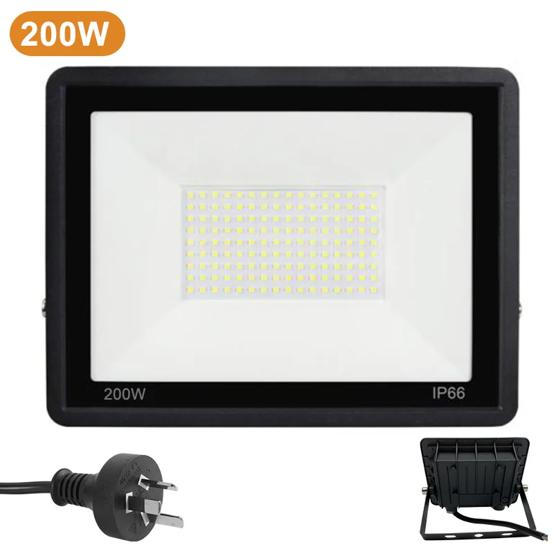 LED Flood Light 30W 50W 100W 150W 200W 300W Outdoor Security Garden Lamp Security Lights IP66 Waterproof