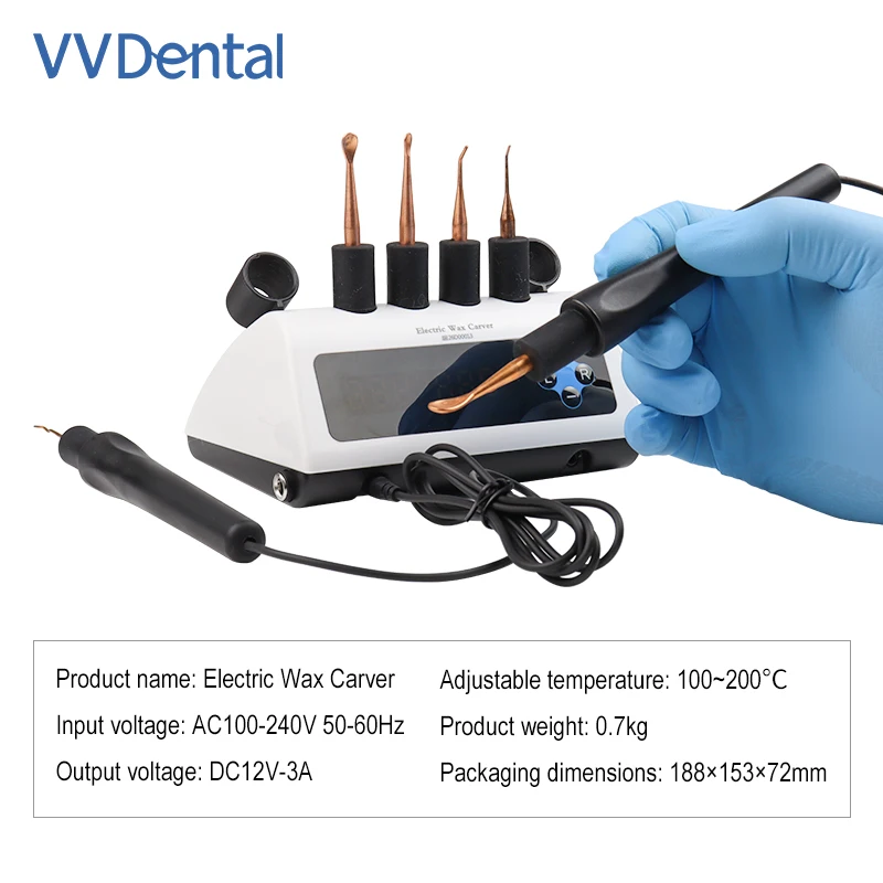 2026 New Dental Wax Carver Dual Pen AC100-240V 50-60Hz DC12V-3A 100-200℃ Constant Temp EU US Plug 0.7kg