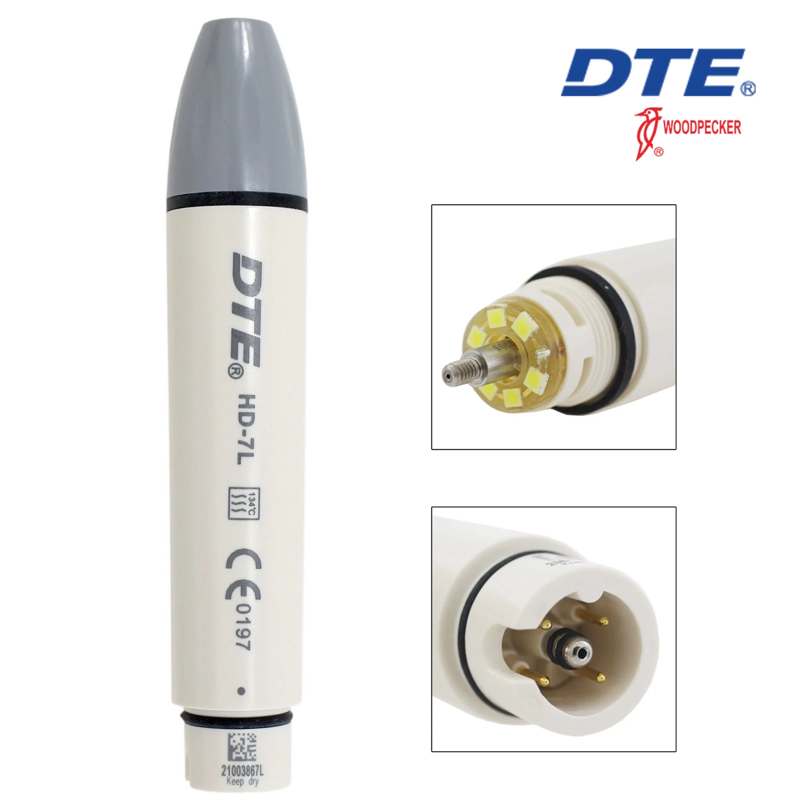 

Наконечник для стоматологического ультразвукового скалера Woodpecker DTE HD-7H HD-7L с подсветкой для ручки стоматологического скалера DTE SATELEC