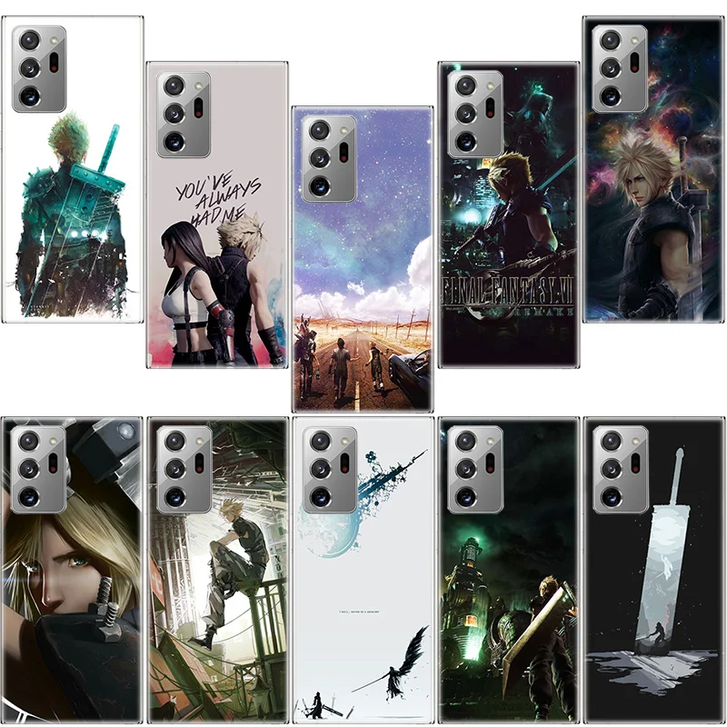 Funda de teléfono Final Fantasy VII para Samsung S24 S23 FE S22 S25 Ultra S21 Plus Galaxy S20 FE S25 Edge Cover Capa suave TPU Fundas Coq