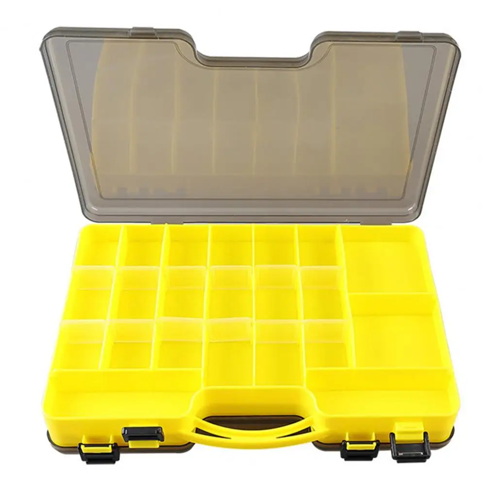 Lure Box with Adjustable Partitions Portable Lure Box Heavy Duty Waterproof Fishing Lure Box with Detachable Baffle for Baits