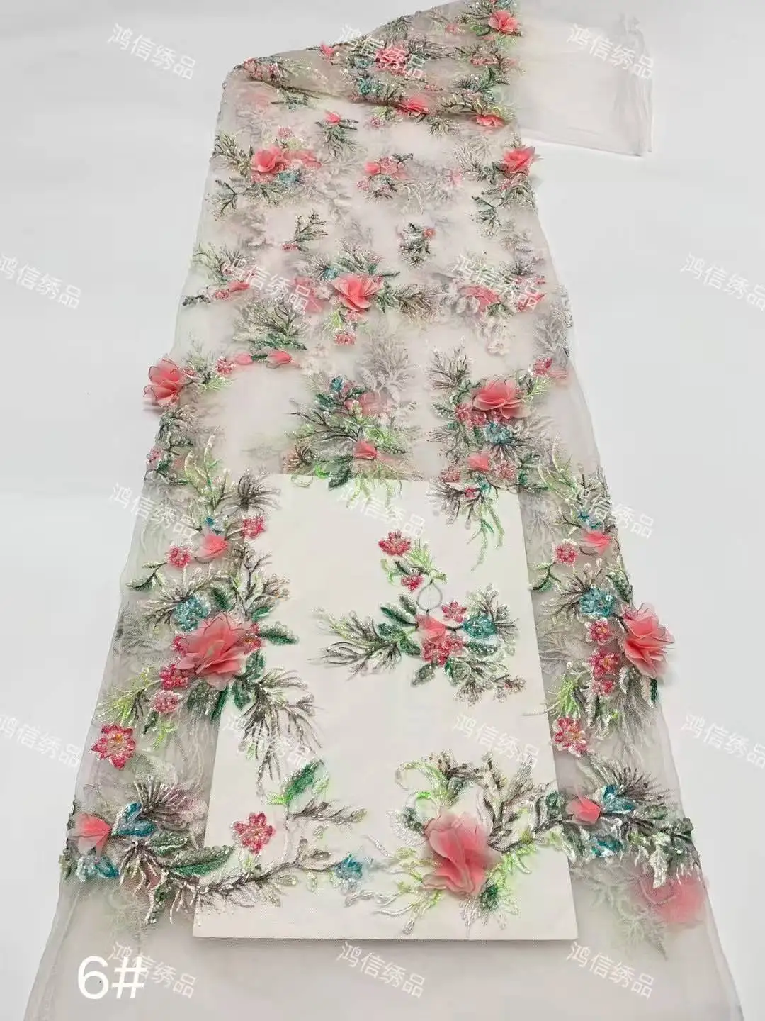 

Африканская кружевная ткань 2025, высококачественная французская сетчатая кружевная ткань с блестками, нигерийская для свадебного платья