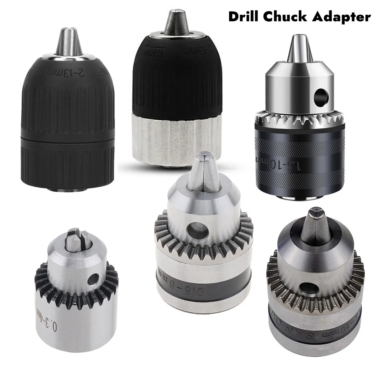 Drill Chuck Adapter JTO B10 B12 Chuck Converter Impact Wrench Hammer Conversion Drill Bit Holder  Power Tools Accessories