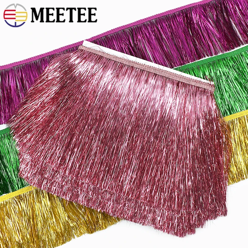 

5/10M 10/15/20cm Sequin Fringe Tassels Curtain Decoration Tassel Latin Dress Fringes for Shawls Trimming DIY Sewing Accessories