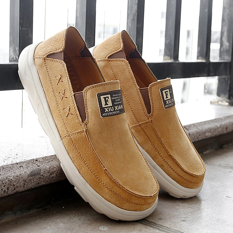 

Men's Leathe Casual Slip On Comfortable Light-Weight Loafers Moccasin Driving Shoes for Male