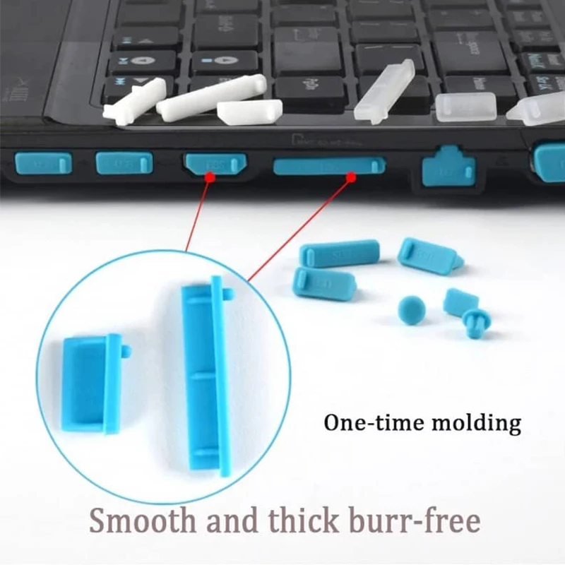 

16Pcs Universal Dustproof Notebook Port Plug Silicone Protector USB Elastic Laptop Computer Interface Waterproof Cover Stopper