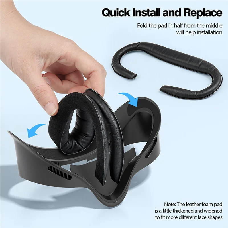 Para meta quest 3s vr conforto kit máscara facial de couro capa durável aprimorado para quest 3s interface facial máscara de substituição