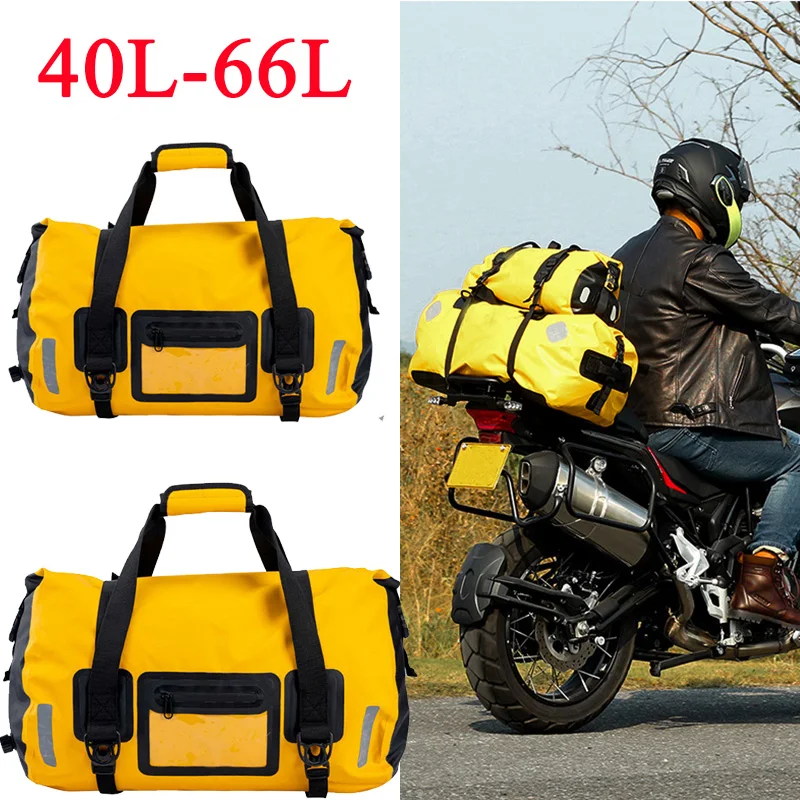 

Waterproof Motorcycle Bag For KTM 1290 BMW Yamaha 40/66L Large Capacity Outing Storage Package Moto Luggage Tailpack