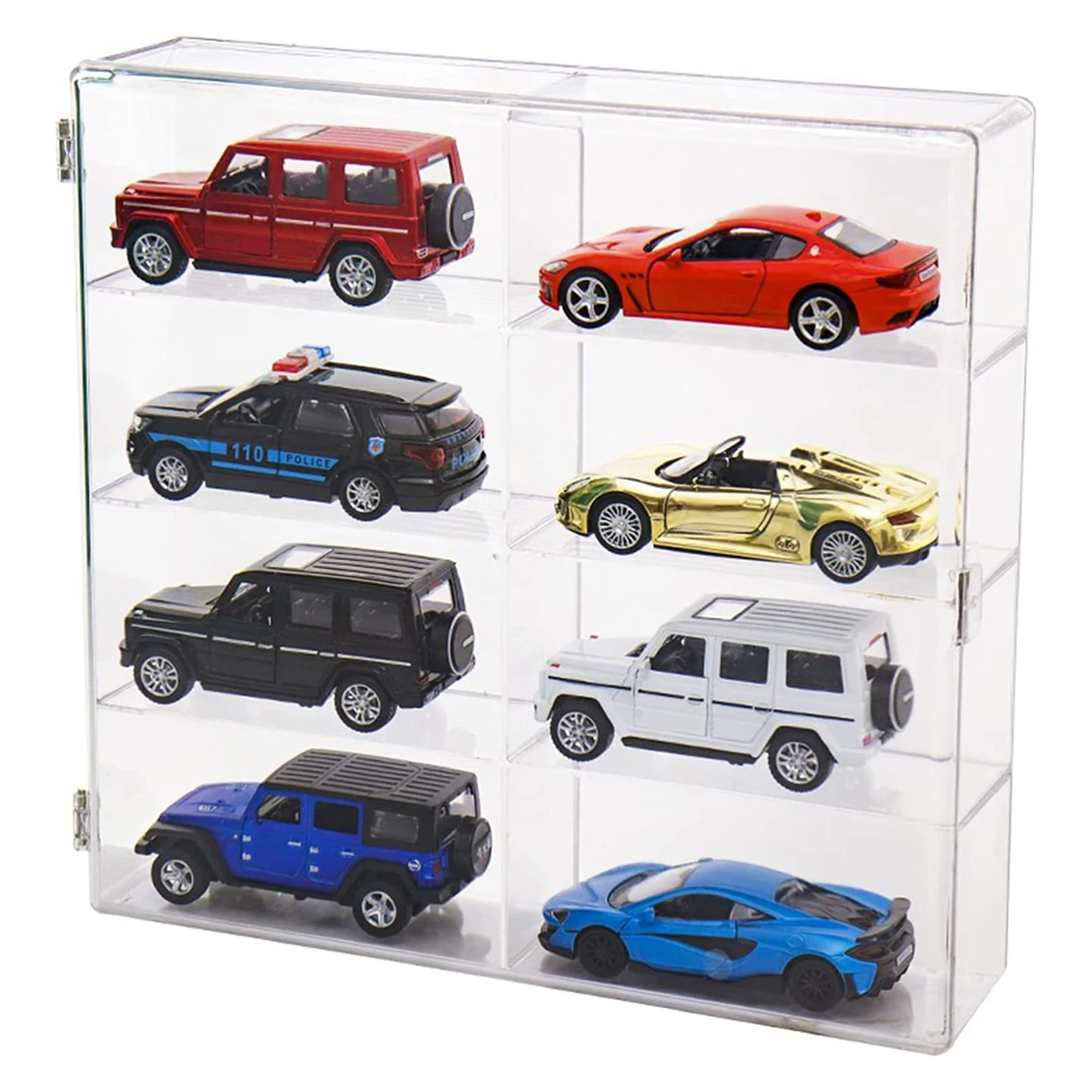 

1/64 Toy Cars Acrylic Display Box Clear Showcase Cabinet Storage Case for Hot Wheels Storage Mini Car Model&Fk Finishing Cabinet