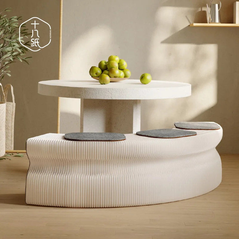 Banco plegable de papel de dieciocho, taburete telescópico para sofá, taburete plegable de moda, muebles de almacenamiento, banco bajo, ahorro de espacio creativo