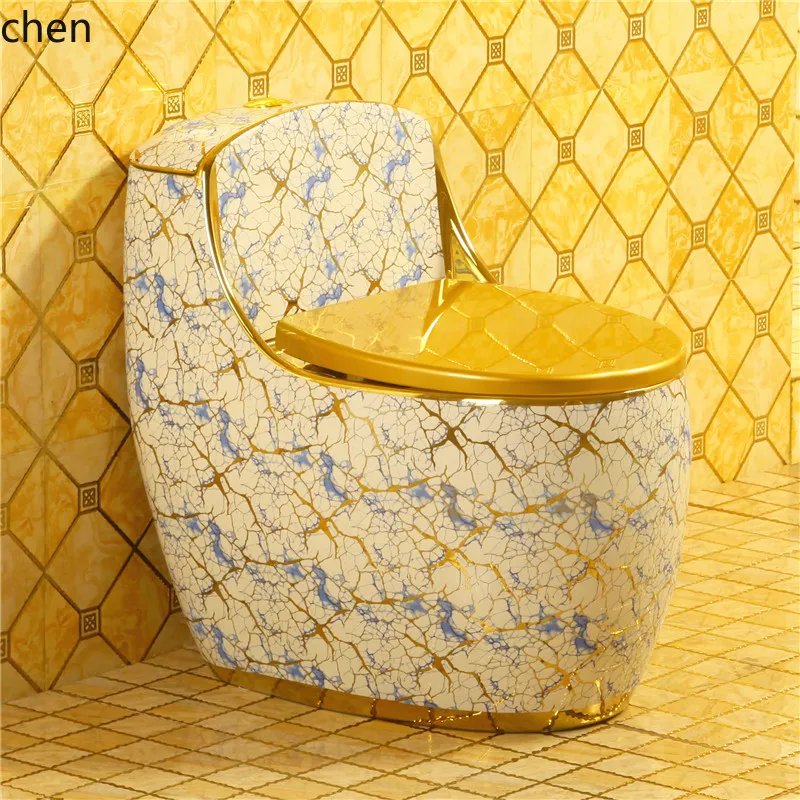 

HTT Household Egg Toilet Toilet Siphon Ceramic Deodorant Personality Creative Silent Large Impact Toilet